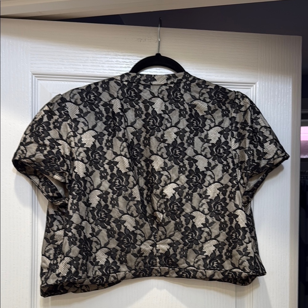 Vintage Y2K Adiva Elegant Black Lace Overlay - Picture 3 of 3